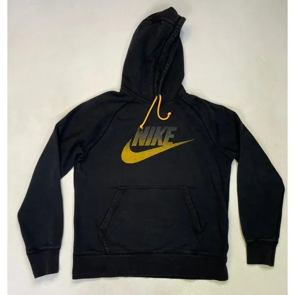 NIKE AW77 Futura Pullover Hoodie Men Adult Medium Black 823876 010
